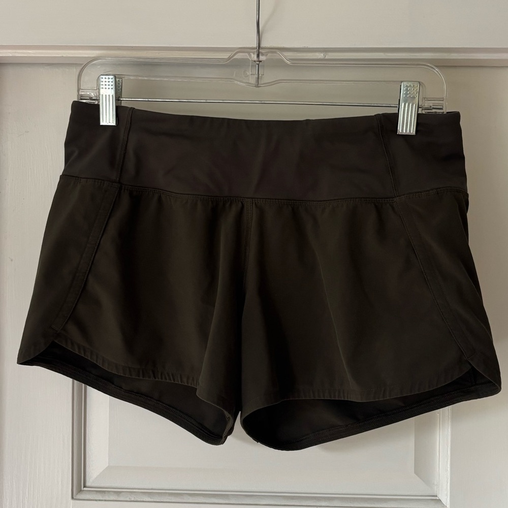 Lululemon Athletica olive green shorts